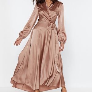 Nasty Gal Make Your Entrance Wrap Dress